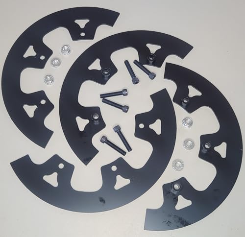 HDM Black Aluminum Sprocket Guard Kit Chain Guide Shield Set