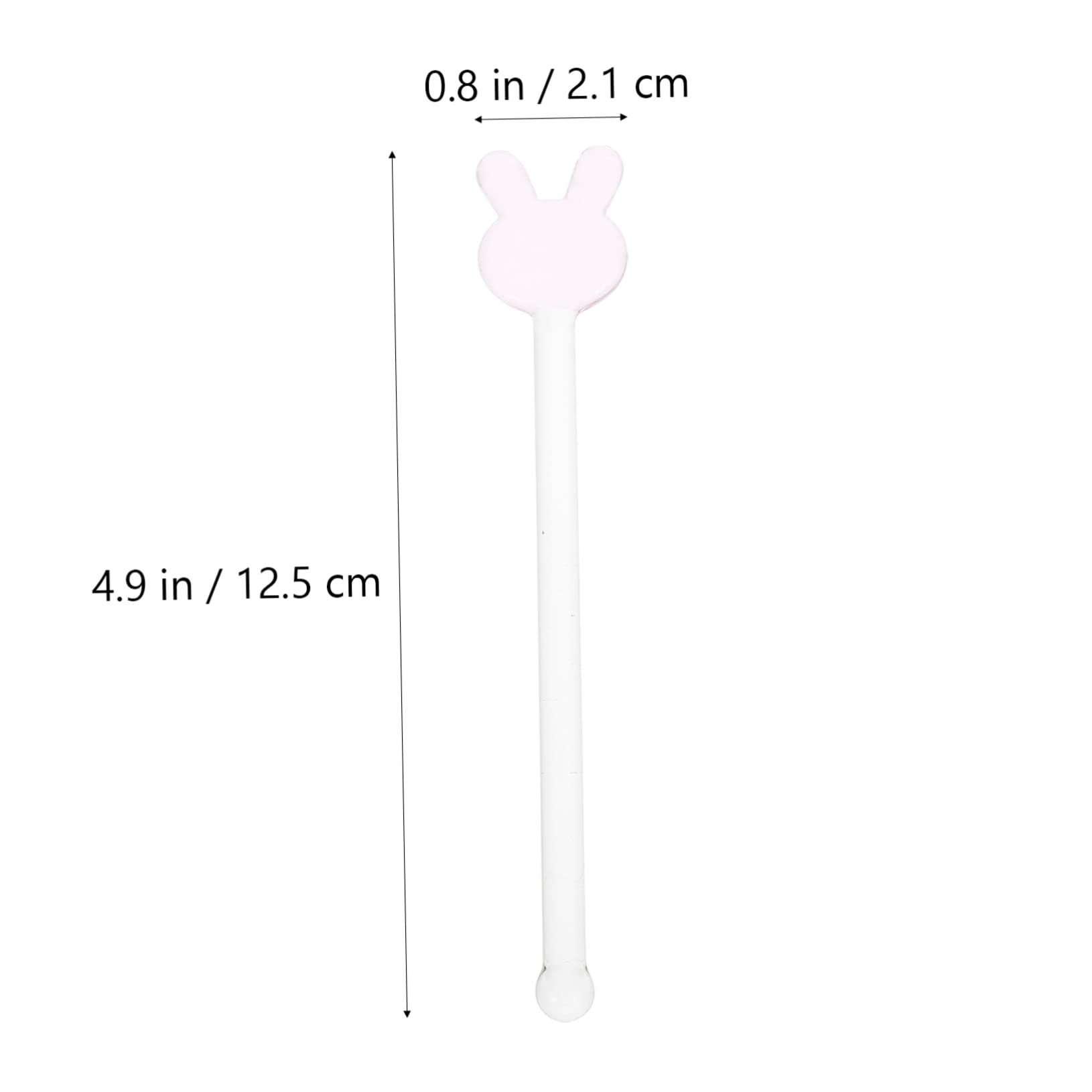 Cabilock 1set Reusable Glass Cocktail Stir Sticks Transparent Drink Stirrer for Events Adorable Design for Easy Grasping Even Mixing Supplies 5pcs