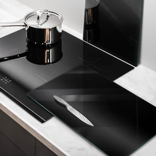 Plaque de cuisson verre Wallfluent 2x30x52cm induction noir - 3