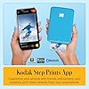 KODAK Step Stampante fotografica istantanea per smartphone - Mini portatile wireless a colori - Foto adesive Zink 2x3” - Bluetooth compatibile con iOS e Android - App di editing divertente - Blu