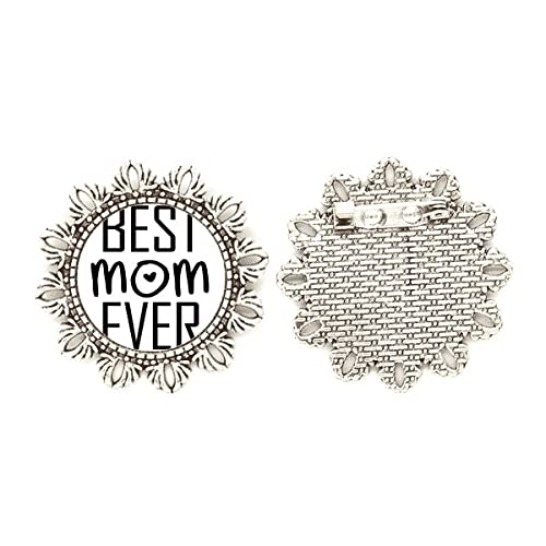 Broche de plata con mensaje para regalar a mamá el Día de la Madre
