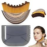 Lymphatic Contour Face Brush, Lymphatic Drainage Brush, Double Chin Reducer Lymphatic Drainage Massager Anti-Puffiness Ergonomic Facial Cleansing Brush for Sculpting