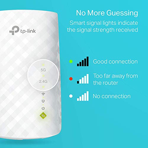 Product Image 1: TP-Link AC750 WiFi Extender (RE220), Covers Up to 1200 Sq.ft and 20 Devices, Up to 750Mbps Dual Band WiFi Range Extender, WiFi Booster to Extend Range of WiFi Internet Connection