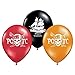 Qualatex 12" Round Latex Balloons Officially Licensed Pirates Of The Carribean, 6-Count
