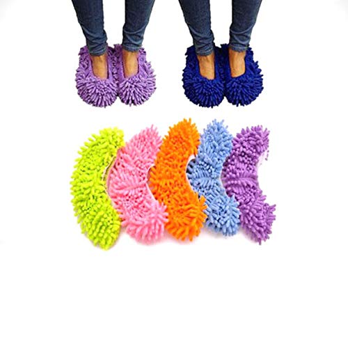 Pantufas de microfibra BESPORTBLE, macias, laváveis, reutilizáveis, multifuncionais, de microfibra,