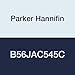Parker Hannifin B56JAC545C Series B5 Aluminum Pneumatic Solenoid 4-Way Air Control Valve, Double Solenoid, 3-Position - CE, Locking Flush, 15 mm 3-Pin DIN 43650C, 12 VDC Current, 3/8" NPT Subbase