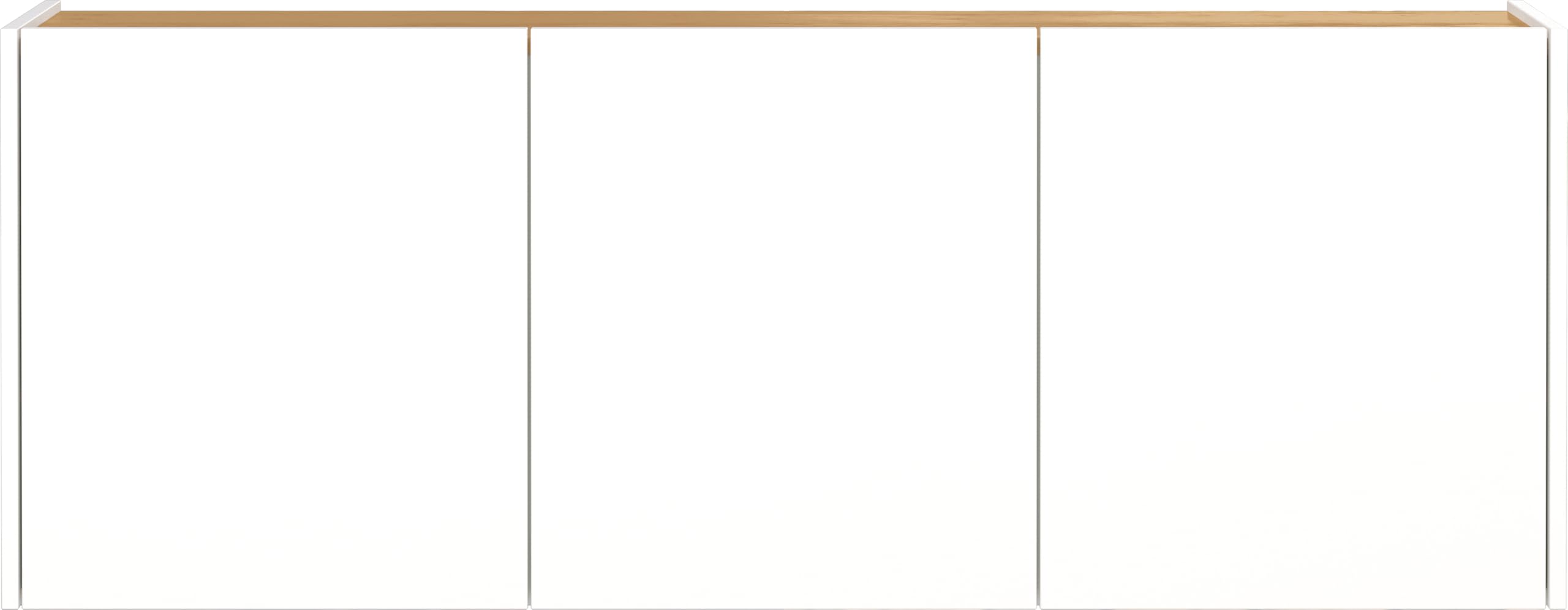 Germania Scarpiera 1345-513 GW-Libbiano, in bianco/Rovere Navarra, con profondità ridotta, 138 x 52 x 25 cm (LxAxP)