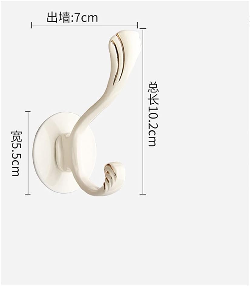 Perforation-Free Seamless Hanger Hook Strong Viscose Wall Hanging Wall Fitting Room Door Back Wall Shoe Cabinet Metal Hook(D,E)