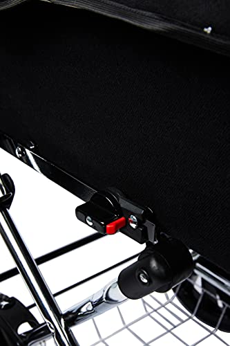 Friedrich Hugo PCS_NL-B2-2IN1-GC-R5-BLACK Natureline Uni, 2 in 1 Kombi Kinderwagen, Öko Nostalgie Kinderwagen, Edward Night Silver, silber