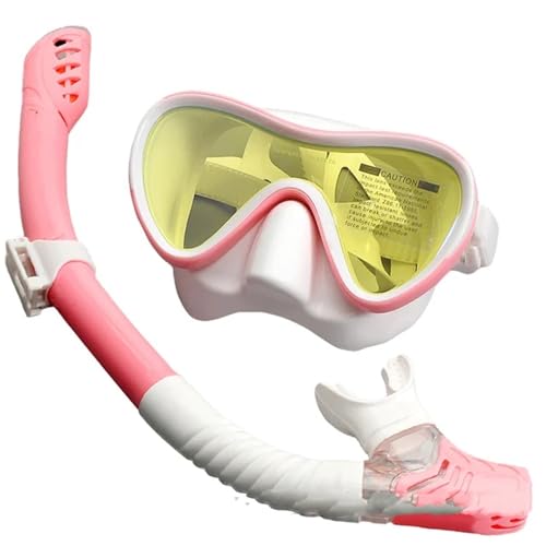 DGOINGPI Buceo Kit de de Buceo Máscaras de Buceo, Equipo de Snorkel, Falda de Silicona para Adultos, Gafas antivaho, máscaras de Buceo, Equipo de Snorkel(Burgundy)