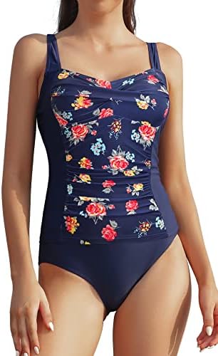 Costume Da Bagno Tankini Donna In Pizzo - Bikini Due Pezzi Con Controllo Pancia, Motivo Geometrico - Foto 8