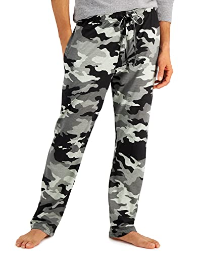 Image of Hanes Men's ComfortSoft Cotton Printed Lounge Pants, 31 inch Inseam, Pockets, Drawstring /Elastic Waist