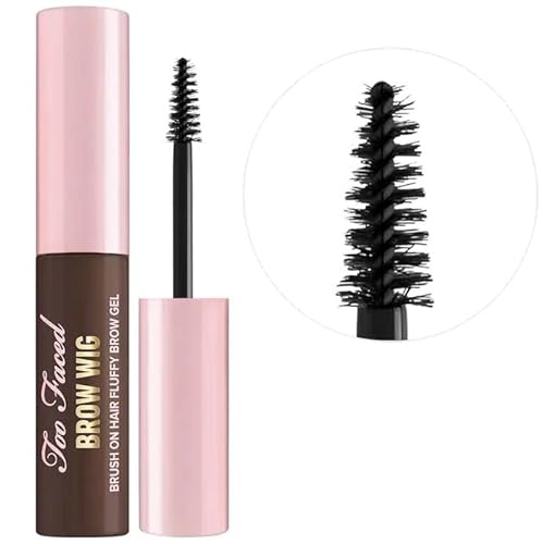 Brow Wig Brush On Hair Fluffy Brow Gel - Dark Brown
