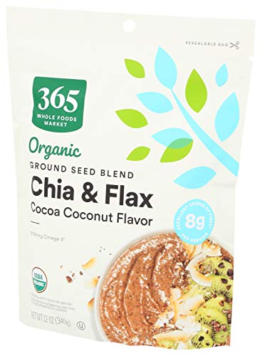 365 By Whole Foods Market, Chia Flax Seed Ground Blend Cocoa Coconut Organic, 12 Ounce #TOP1