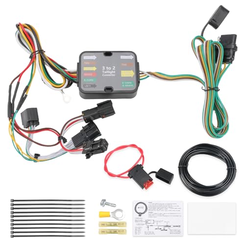 SC249 - Tow Hitch Harness Fire While Parked or Driving - 2016-2022 Kia Sorento, 2021-2022 Sorento Hybrid (HEV), 2022-2023 Sorento Plug-In Hybrid (PHEV), & 2017-2022 Sportage 6 WATERWICH 4-Pin Trailer Wiring Harness Compatible with Kia Sportage 2017-2022 Replacement for 56321 for Trailer Lights Connect