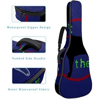 Housse de transport étanche pour guitare avec bandoulière réglable Motif loup, Multicolore 02, 42.9×16.9×4.7 in… - Les Beatles, Paul McCartney, John Lennon, RIngo Starr, George Harrison Housse de transport étanche pour guitare avec bandoulière réglable Motif loup, Multicolore 02, 42.9x16.9x4.7 in… – Image 4