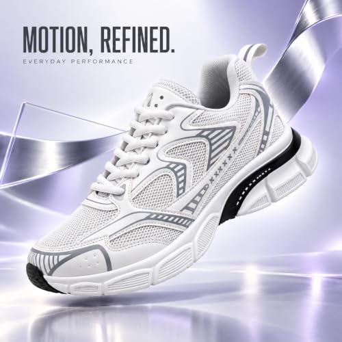 Image of Cruiser Men's Athletic Sneakers | Striped Side Panel Chunky Shoes | Multi Panel Layered Cushioned Midsole Sneaker | Flexible Walking & Everyday Comfort Sneakers | Everyday Fashion Sneakers (2656)