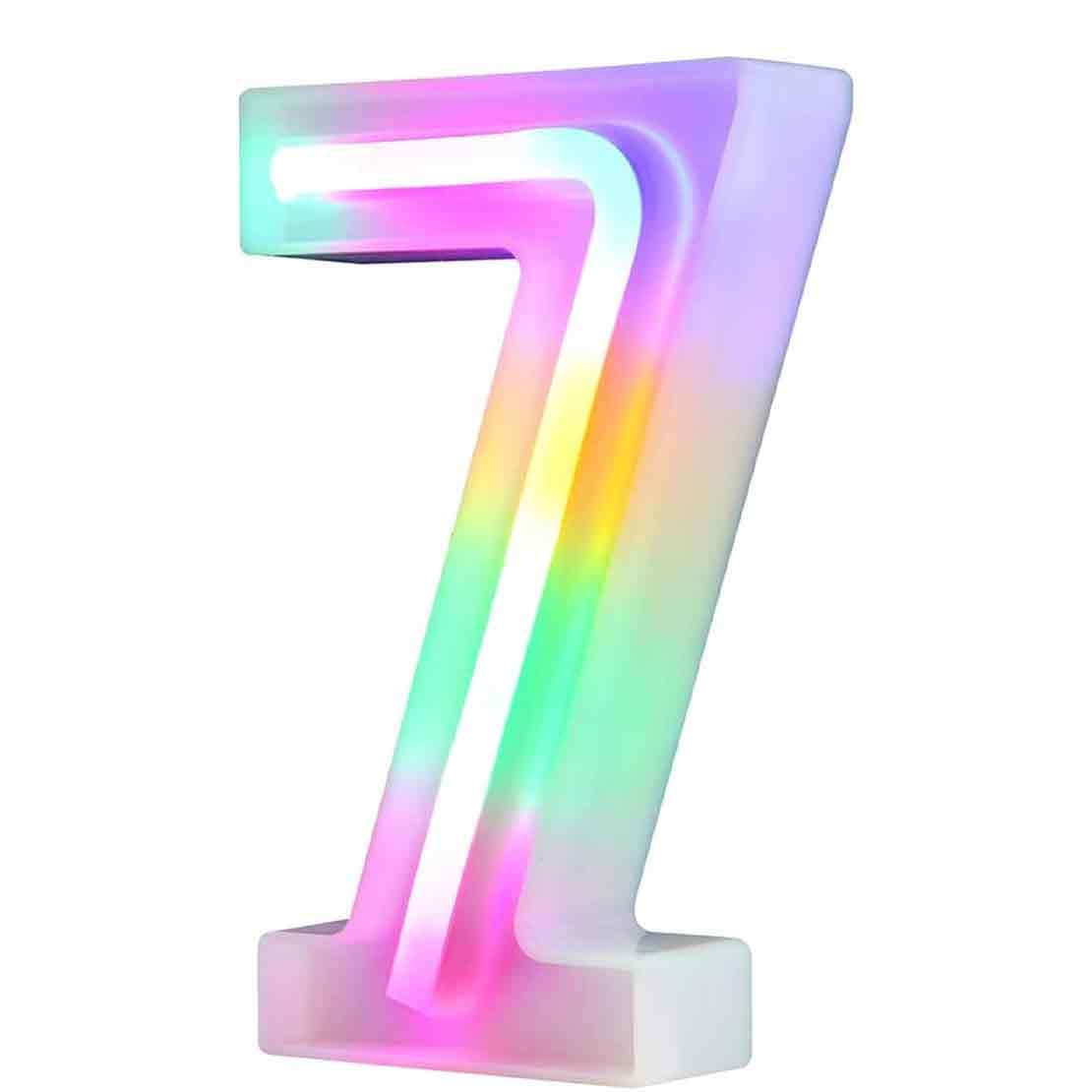 Luminous LED Numbers Neon Letters Night Lights for Wall Birthday Party Christmas Wedding Decoration Colorful Letters Numbers (7)
