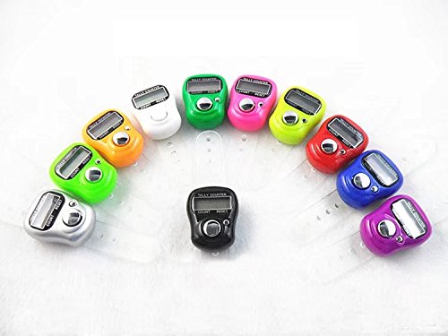 RICISUNG 2pcs Digital Reihenzähler am Finger Strickreihenzähler Elektronisch LCD Zähler Elektronik