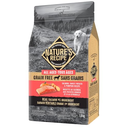 Nature's Recipe Grain Free Natural Dog Food Salmon, Sweet Potato & Pumpkin Recipe 5.4 kg (Pack of 1) - Image 6