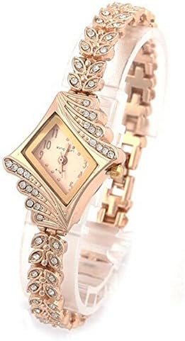 Women Watch for Mother Ramadan Gifts Wrist Women Watch Bangle Bracelet Quartz GD Crystal Fashion Women's Watch Stainless Steel Watch Bands