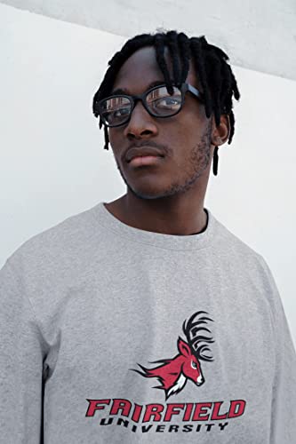 CreateMyTee | Fairfield University Crewneck Sweatshirt (Sport Grey, X-Large)3