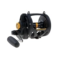 PENN Squall Lever Drag 2 Speed Multirollen, Schwarz Gold