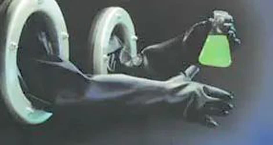 Guardian 32109 Manufacturing Neoprene Glovebox Glove, 10" Port, 15 mil Thickness, Ambi, Size 9.75