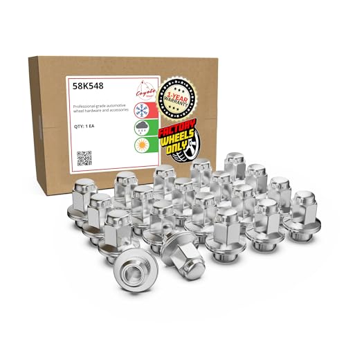 Image of Wheel Accessories Parts 20 Pcs M14x1.5 14x1.5 Thread OEM Factory Style Lug Nuts 1.8 inch Long Chrome 7 /8 inch 22mm Hex Fits Toyota Tundra Land Cruiser Sequoia 90942-A1001 | 611-277 | 90942-01103