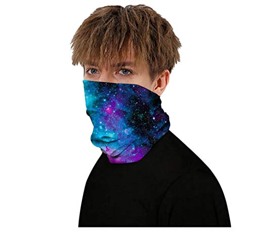 Unisex Bandana Galaxy Neck Gaiter Tube Headwear Windproof Cycling Bandana Motorcycle Face Bandana for Women Men Face Scarf