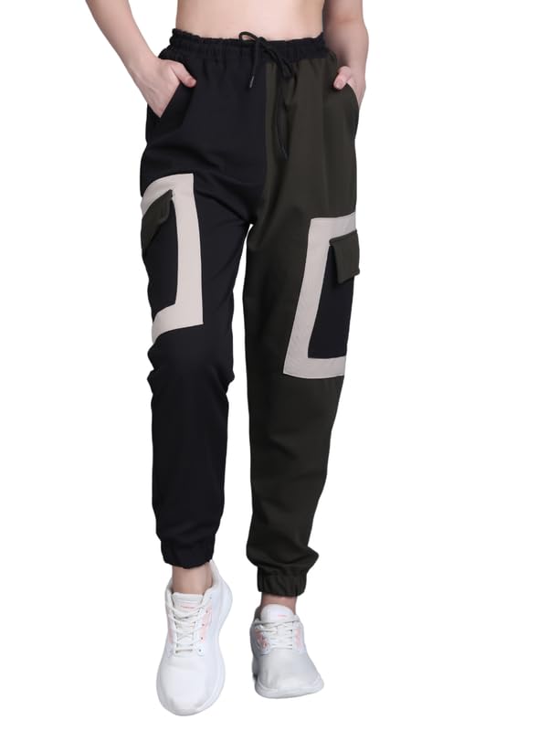 The Dance Bible Women Color Block Baggy Fit Joggers-image-28