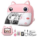 Kids Camera Instant Print, 3.0" HD Screen Kids Instant Cameras, Christmas Birthday Gifts for Girls Boys 3 4 5 6 7 8 9 10 Year Old, Portable Toddler Travel Toys with 32GB Card & 3 Rolls Printer Paper