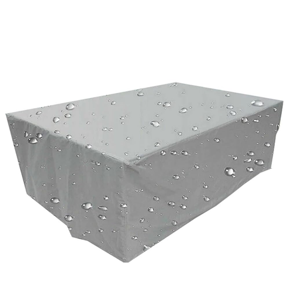 Couvre imperméable jardin protégeant la table et les chaises de pluie