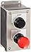 Siemens 52C202S Heavy Duty Pushbutton Control Station, Water and Oil Tight, 2 Command Points, Flush Green "START" Labeled Pushbutton, Mushroom Head Red "STOP" Labeled Pushbutton, Momentary Operation, NEMA 4X Stainless Steel Protection, 1 NO + 1 NC Contact Types
