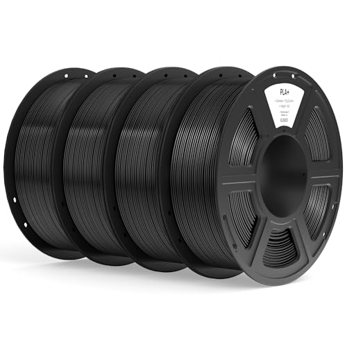 ELEGOO PLA+ Plastic Spool Black 4KG