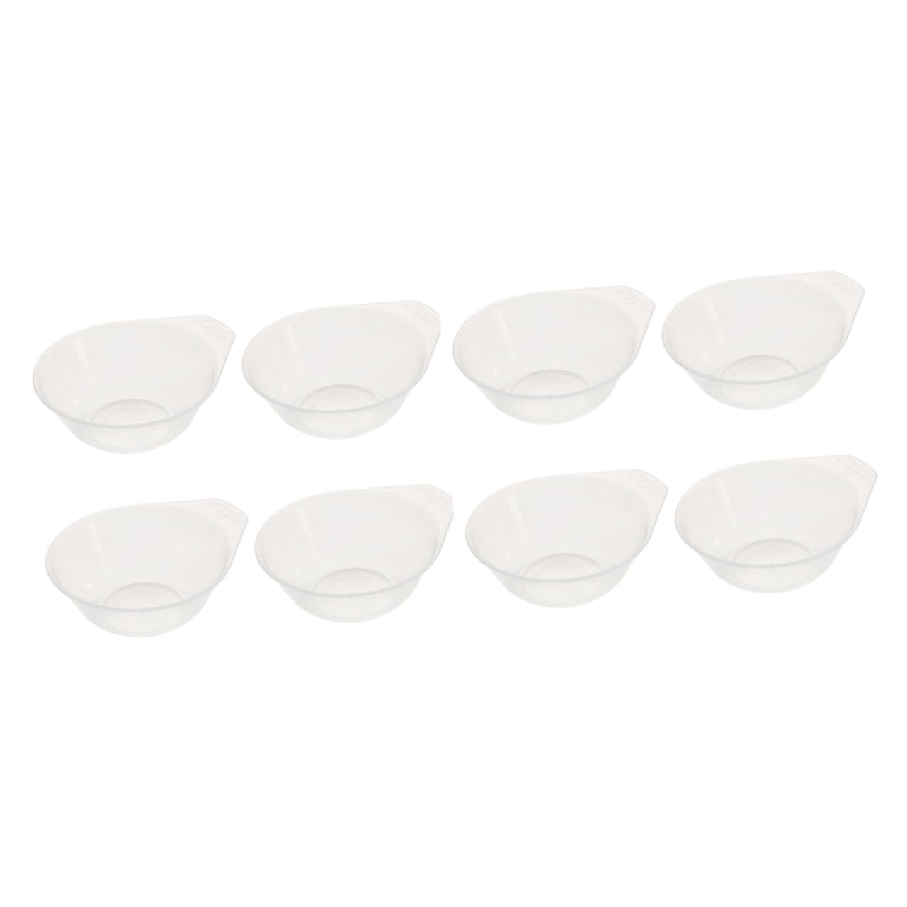 CIYODO Set of 8 Plastic Bowls Small Rice Ice Cream Bowls Food Serving for Camping Picnics Family Gatherings