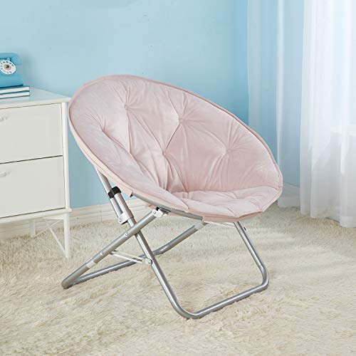 Urban Lifestyle Micromink Saucer Chair, Blush