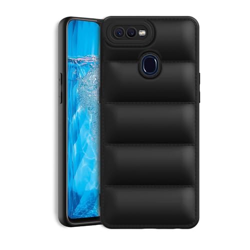 Image of Plus Puffer Case Camera Protection Soft Back Cover for Realme 2 Pro - Black