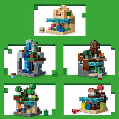 Image of LEGO Minecraft Mini Biomes - Minecraft Art Building Set - Gaming Decoration for Ages 12+ - 21589