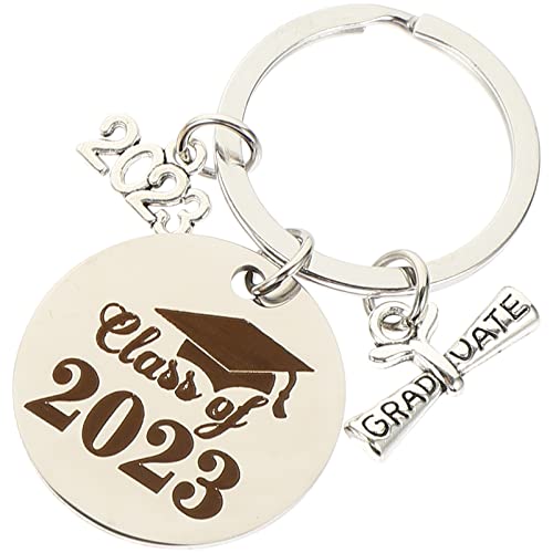 TENDYCOCO Classe De 2023 Porte-Clés - 2023 Graduation Keychain College Middle Senior High School Student Graduation Cadeau pour Elle/Lui Cover