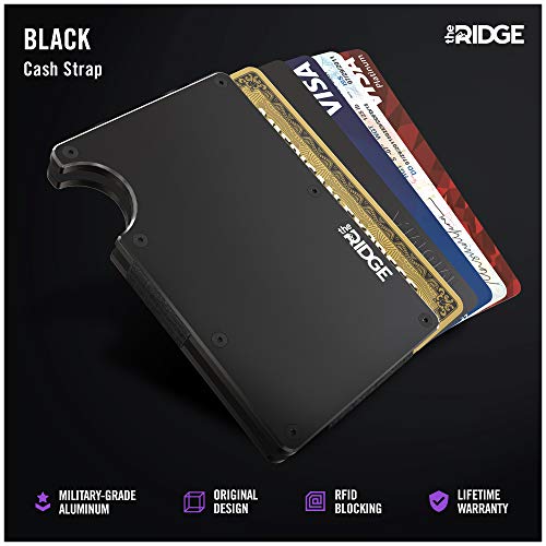 The Ridge Minimalist Slim Wallet For Men - RFID Blocking Front Pocket Credit Card Holder - Aluminum Metal Small Mens… - Image 4
