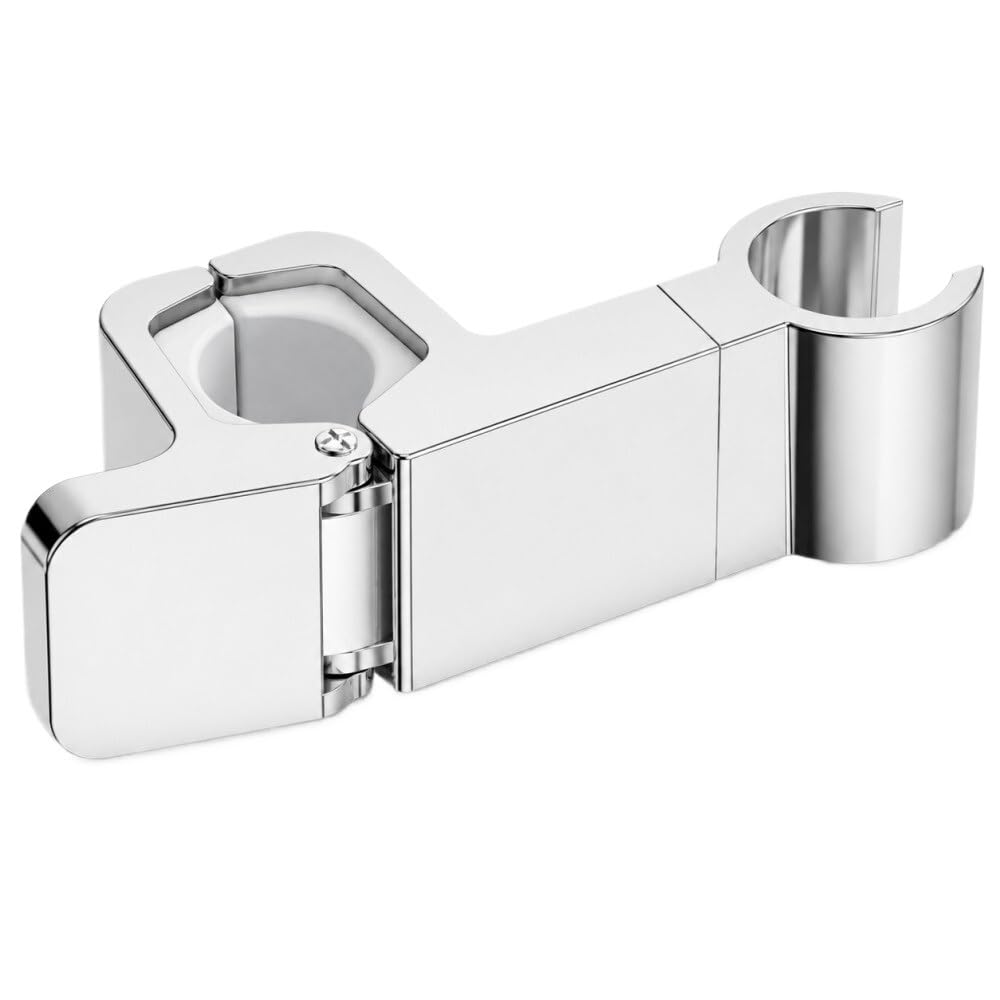 Gfjfsetsh Silver 1Pcs Clamp On Shower Head Holder(Silver)