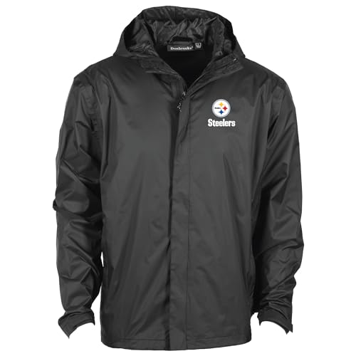 Image of Dunbrooke Men's NFL Tropic Waterproof Packable Full-Zip Hoodie Jacket