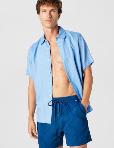 Image of DKNY Men's Lightweight Quick Dry Volley UPF 40+ Protection Swim Trunk