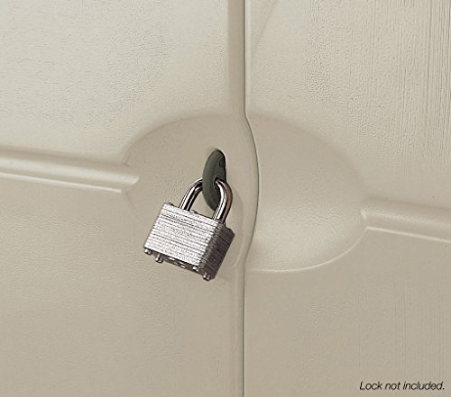 rubbermaid outdoor vertical storage shed, plastic, 17 cu