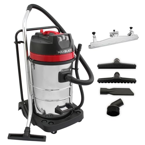 Aspiradora Industrial en Seco y Húmedo 3000W, 80 litros 80l con o sin Bolsa + Ruedas + Accesorios Filtro Tela Aspirador de Mano con Cable Aspirar Seco Liquido Mojado Powerful Wet+Dry Vacuum Cleaner Aspiradora Industrial en Seco y Húmedo 3000W, 80 litros 80l con o sin Bolsa + Ruedas + Accesorios Filtro Tela Aspirador de Mano con Cable Aspirar Seco Liquido Mojado Powerful Wet+Dry Vacuum Cleaner