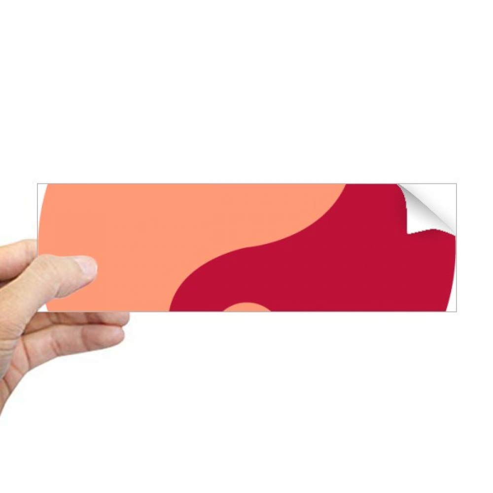 Autocollant rectangulaire pour pare-chocs Yin-yang Taiji DIYthinker sticker fenêtre