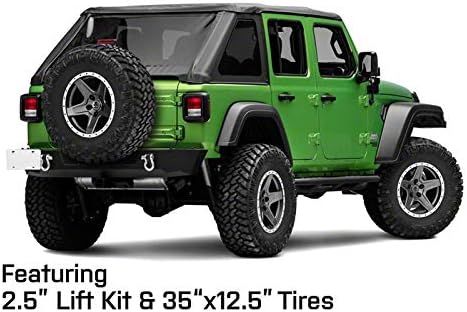 Mammoth Boulder Beadlock Style Wheel in Charcoal 17x9 Aggressive Styling Rim Fits Jeep Wrangler JL 2018-2020
