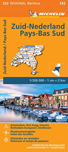 Carte Régionale Zuid-Nederland / Pays-Bas Sud