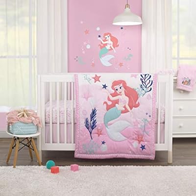 baby girl mermaid crib bedding
